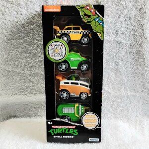 BNIB Teenage Mutant Ninja Turtles Diecast Set of 4 Shell Riders by Nickelodeon!!